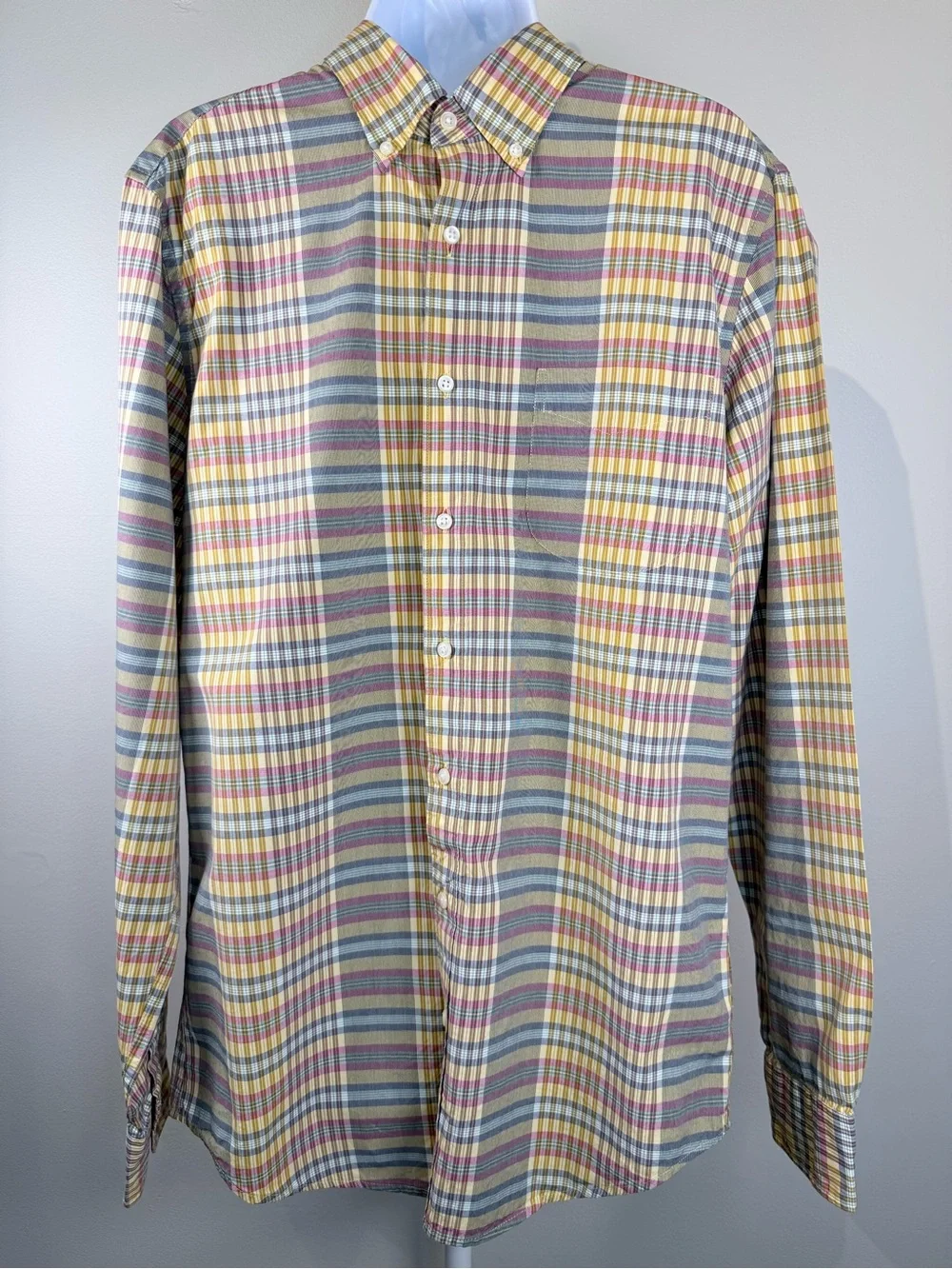 Vintage J. Crew Oarsman Multicolor Plaid Button-Down Shirt